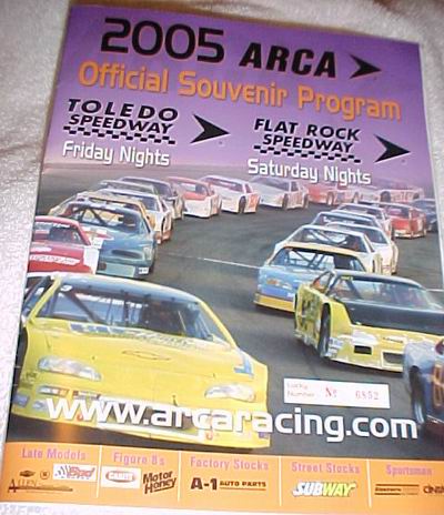 Flat Rock Speedway - 2005 Program From Randy